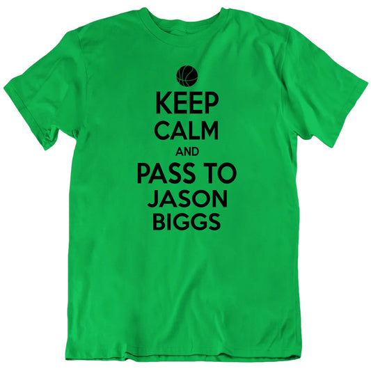 Customizable Keep Calm And Pass To Custom Basketball Player Name Premium Quality Personalized Unisex Gift T shirt