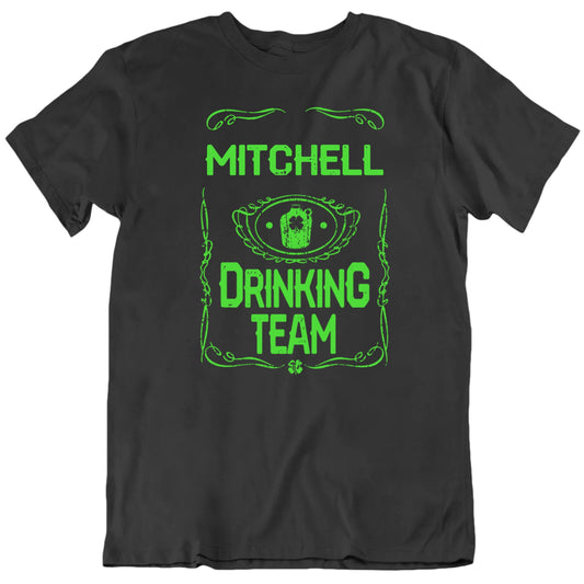 Customizable St Patrick's Day Drinking Team Custom Name Personalized Premium Quality Unisex St Patrick's Gift T Shirt