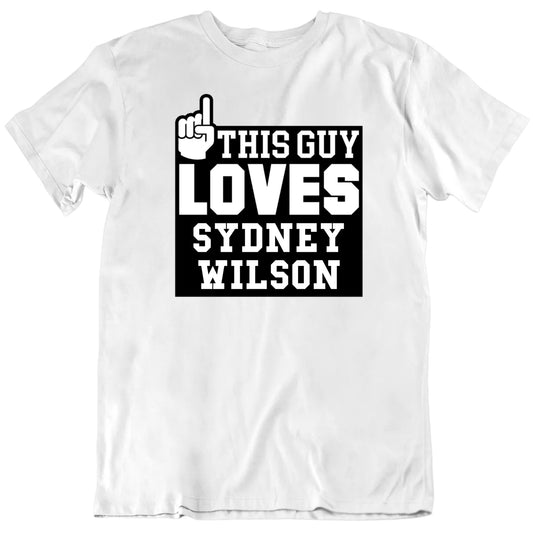 Customizable This Guy Loves Custom Hockey Player's Name Premium Quality Personalized Unisex Gift T shirt