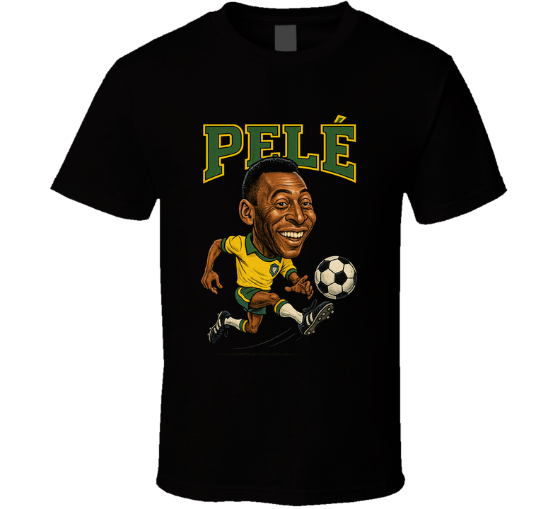 Pele Vintage Retro Caricature T Shirt