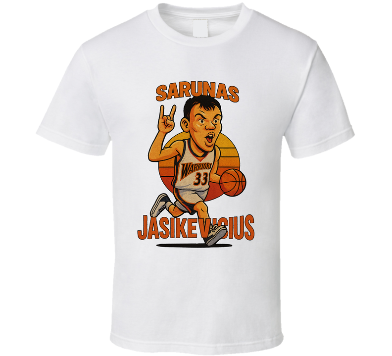 Sarunas Jasikevicius Caricature Fan T Shirt