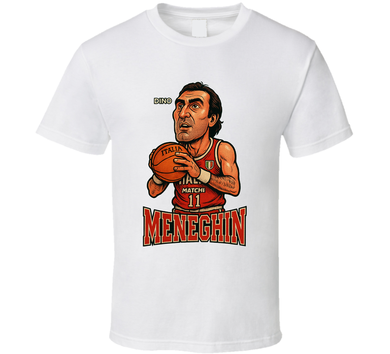 Dino Meneghin Caricature Fan T Shirt