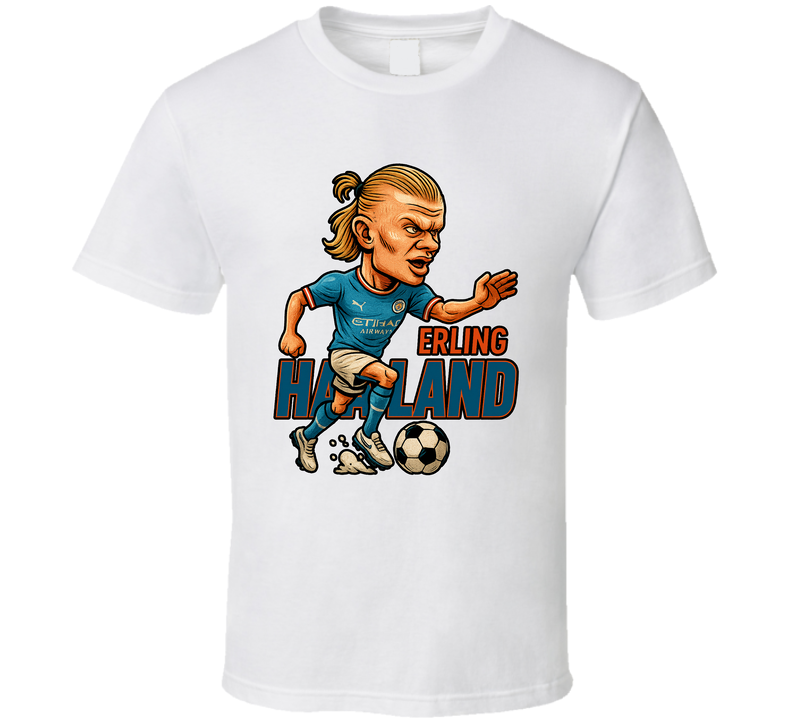 Erling Haaland Caricature Fan T Shirt