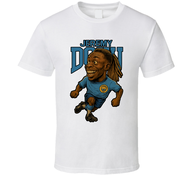 Jeremy Doku Caricature Fan T Shirt