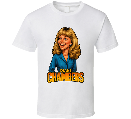 Diane Chambers Cheers Tv Series Caricature Fan T Shirt