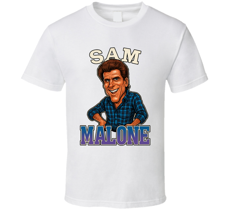 Sam Malone Cheers Tv Series Caricature Fan T Shirt