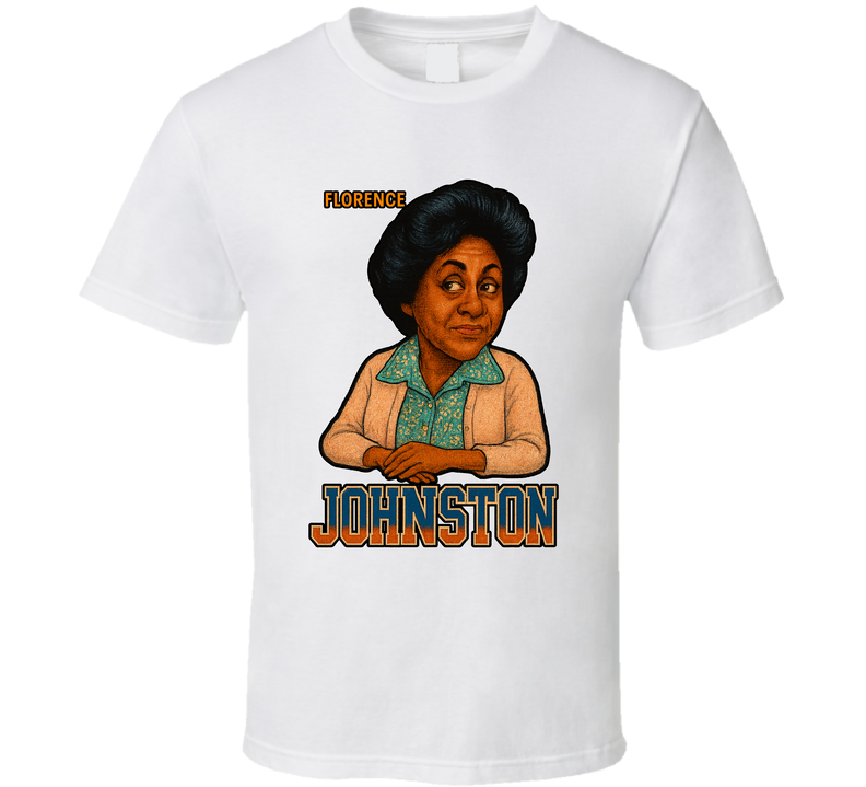 Florence Johnston The Jeffersons Tv Series Caricature Fan T Shirt