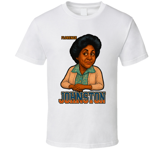 Florence Johnston The Jeffersons Tv Series Caricature Fan T Shirt
