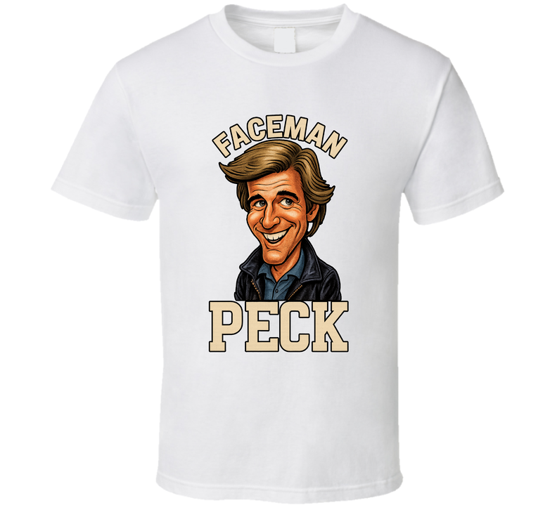 Faceman Peck The A Team Tv Series Caricature Fan T Shirt