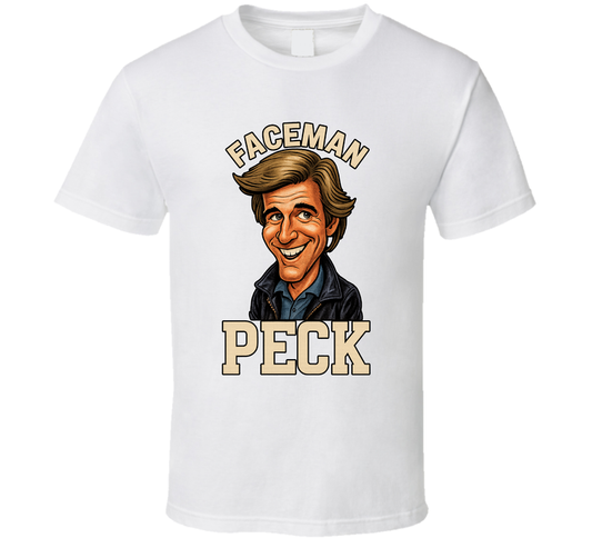 Faceman Peck The A Team Tv Series Caricature Fan T Shirt
