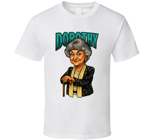 Dorothy Zbornak The Golden Girls Tv Series Caricature Fan T Shirt