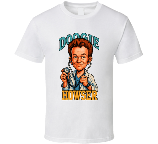 Doogie Howser Md Tv Series Caricature Fan T Shirt