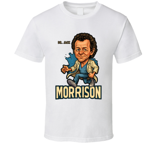 Dr. Jack Morrison St. Elsewhere Tv Series Caricature Fan T Shirt