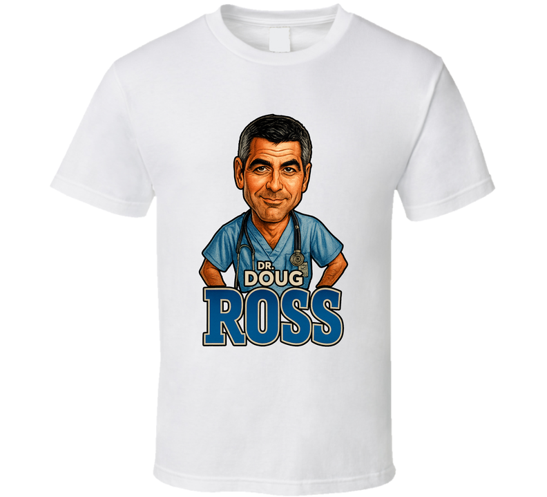 Dr. Doug Ross Er Tv Series Caricature Fan T Shirt