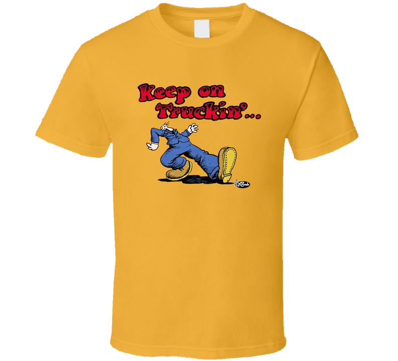 Keep On Truckin' Retro 60s Robert Crumb T Shirt