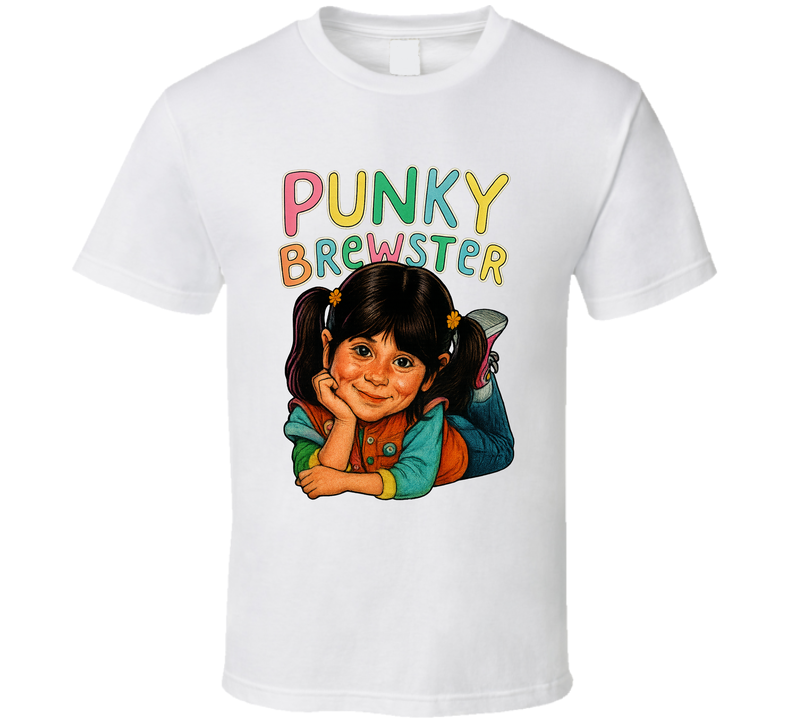 Punky Brewster Tv Series Caricature Fan T Shirt