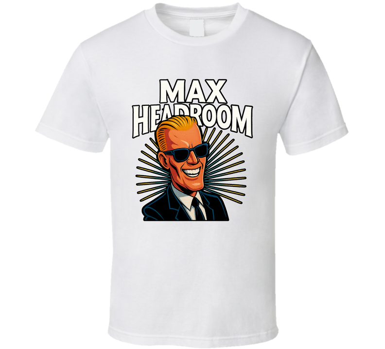 Max Headroom Tv Series Caricature Fan T Shirt
