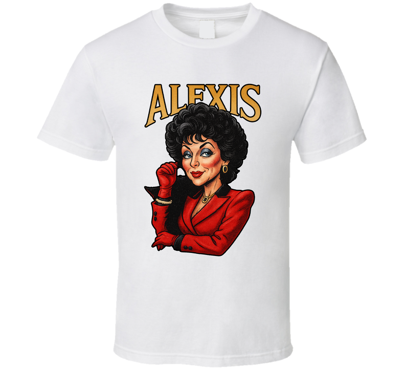 Alexis Colby Dynasty Tv Series Caricature Fan T Shirt