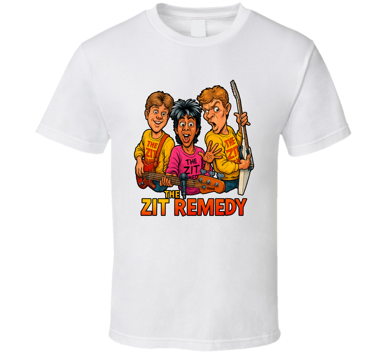 The Zit Remedy Degrassi Junior High Fictional Band Caricature Fan T Shirt