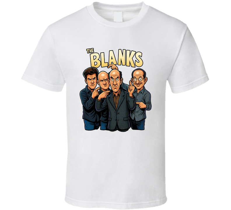 The Blanks Scrubbs Fictional Band Caricature Fan T Shirt