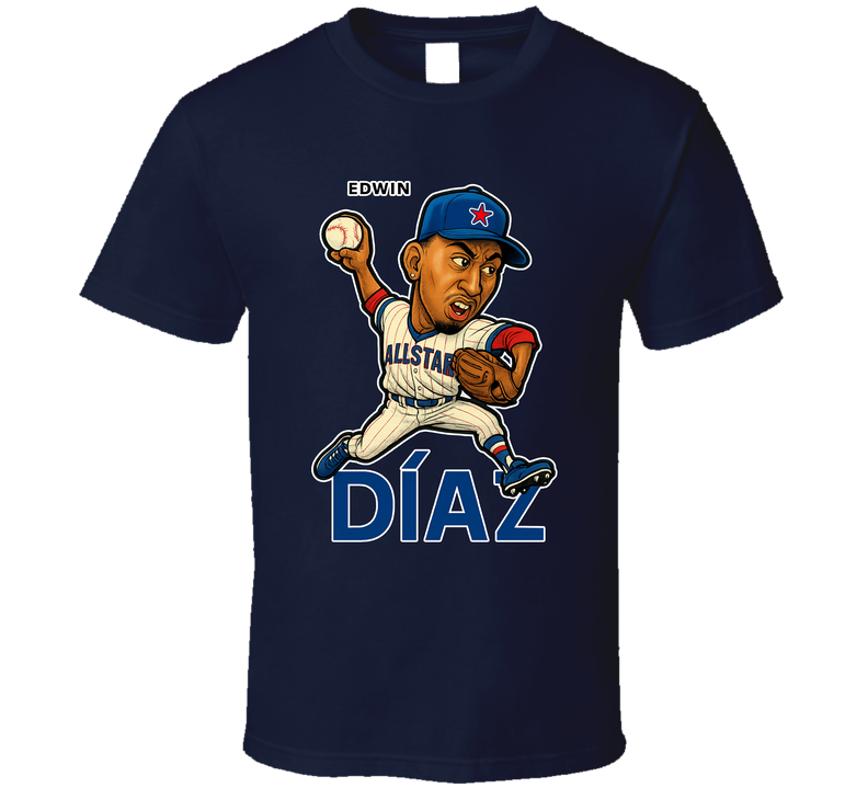 Edwin Diaz All Star Baseball Caricature Fan T Shirt