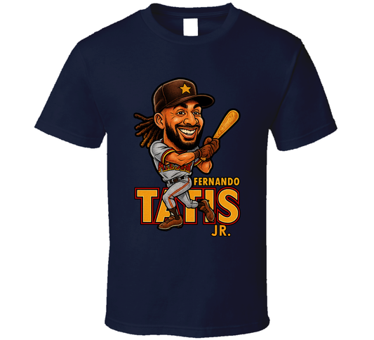 Fernando Tatis Jr. All Star Baseball Caricature Fan T Shirt