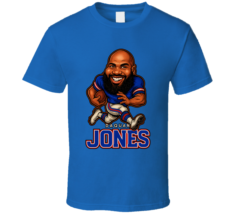 Daquan Jones Football Caricature Fan T Shirt