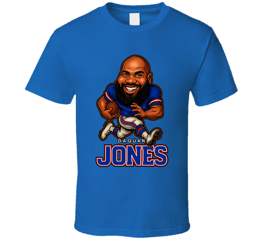 Daquan Jones Football Caricature Fan T Shirt