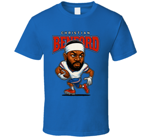 Christian Benford Football Caricature Fan T Shirt