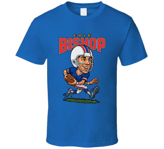 Cole Bishop Football Caricature Fan T Shirt