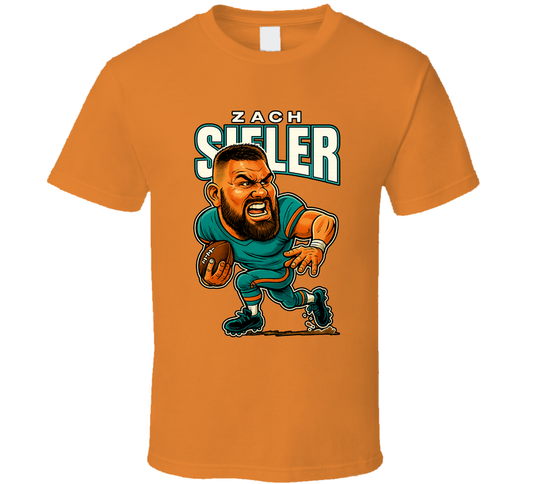 Zach Sieler Football Caricature Fan T Shirt