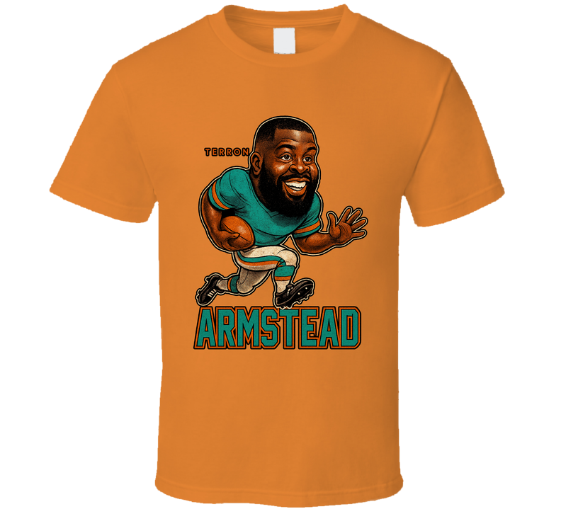 Terron Armstead Football Caricature Fan T Shirt