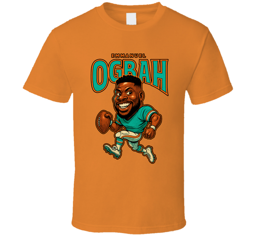 Emmanuel Ogbah Football Caricature Fan T Shirt