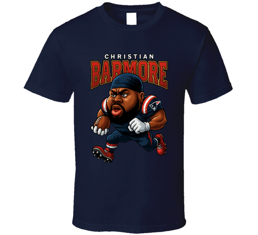 Christian Barmore Football Caricature Fan T Shirt