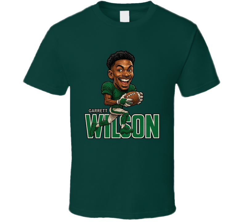 Garrett Wilson Football Caricature Fan T Shirt