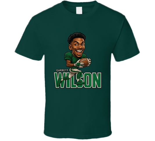 Garrett Wilson Football Caricature Fan T Shirt