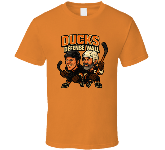 Chris Pronger And Scott Niedermayer Ducks Defense Wall Hockey Duo Caricatures Fan T Shirt