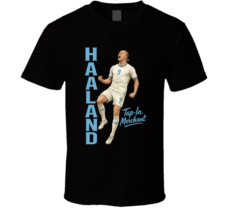 Erling Haaland Tap-in Merchant Soccer Football Fan T Shirt