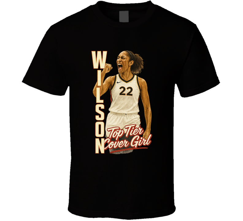 A'ja Wilson Top Tier Cover Girl Basketball Fan T Shirt