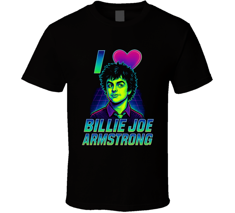 I Heart Love Billie Joe Armstrong Music Fan T Shirt