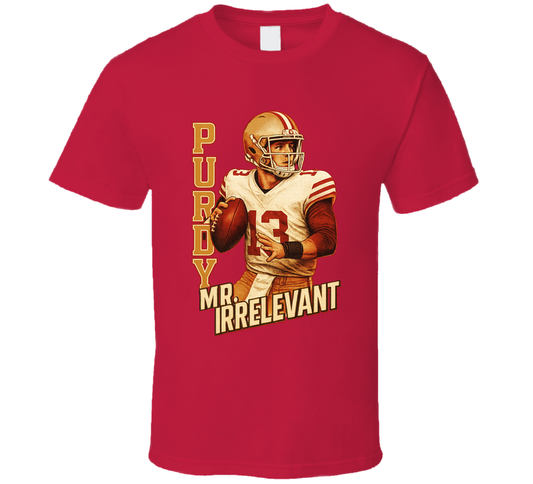 Brock Purdy Mr. Irrelevant Retro Look Sports Fan T Shirt