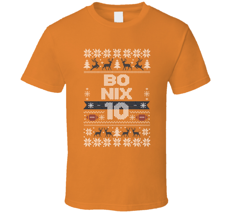 Bo Nix 10 Ugly Christmas T Shirt