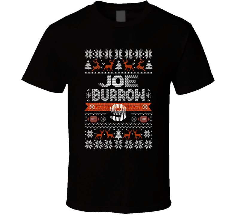 Joe Burrow 9 Ugly Christmas T Shirt