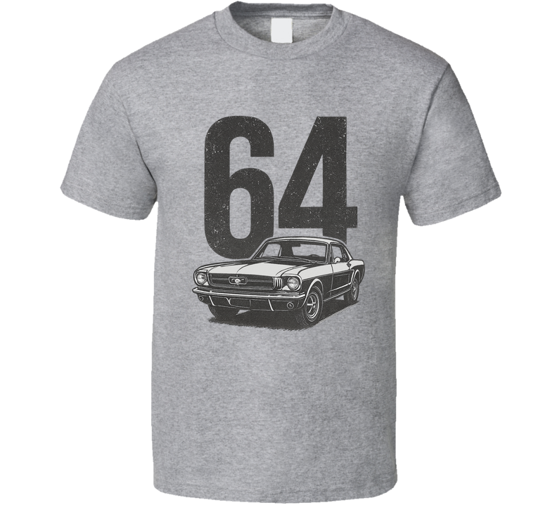 1964 Ford Mustang Retro Look Car T Shirt