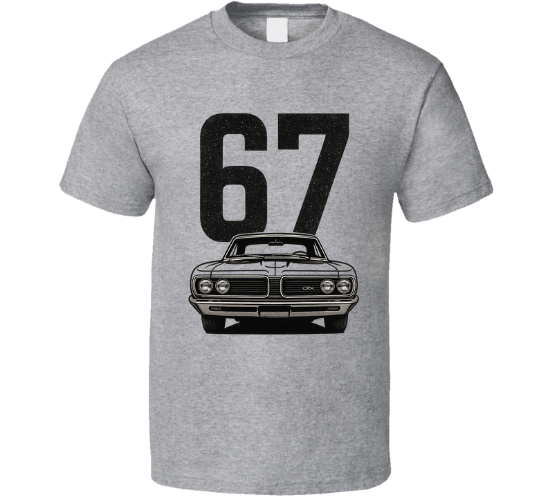 1967 Plymouth Gtx Retro Look Car T Shirt