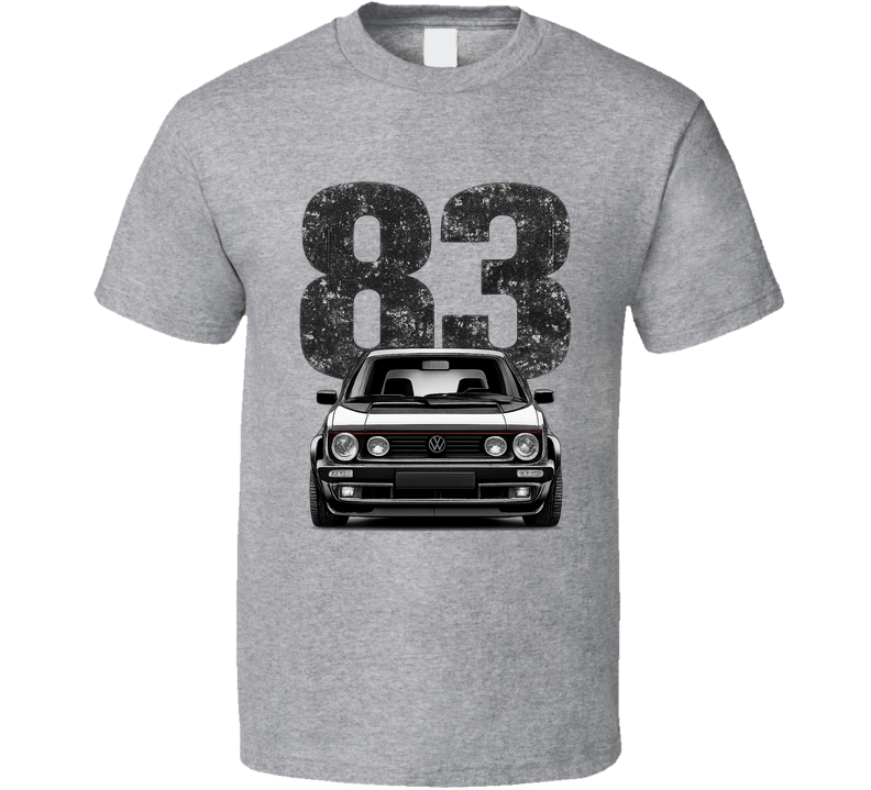 1983 Volkswagen Gti Mk2 Retro Look Car T Shirt
