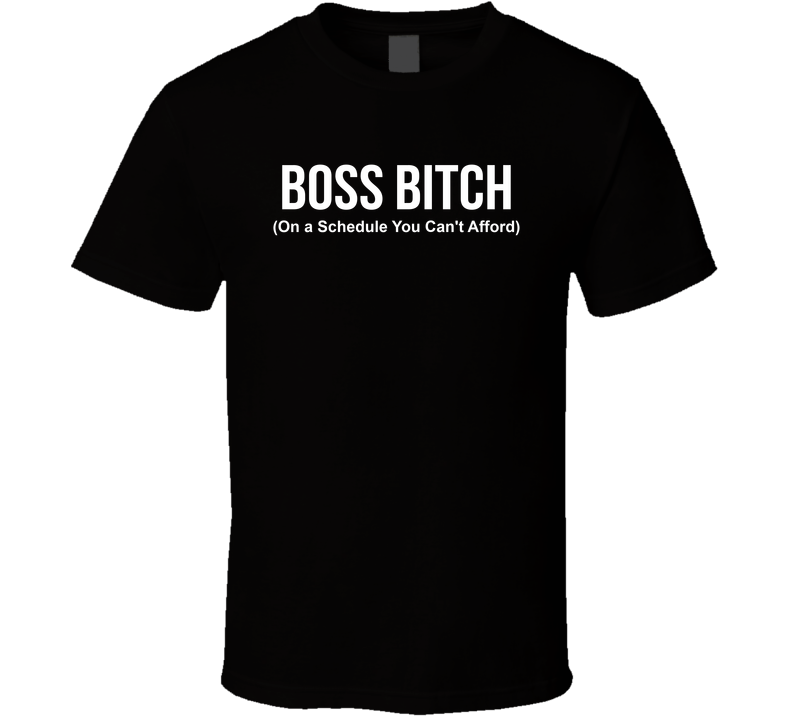 Boss Bitch On A Schedule You Can't Afford Funny T Shirt
