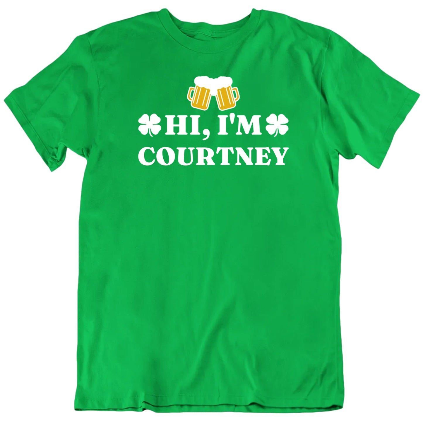 Customizable Hi, I'm Custom Name Personalized Premium Quality Unisex St Patrick's T Shirt
