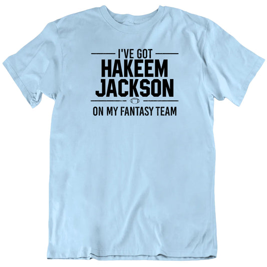 Customizable On My Fantasy Football Team Custom Player's Name Premium Quality Personalized Unisex Gift T shirt