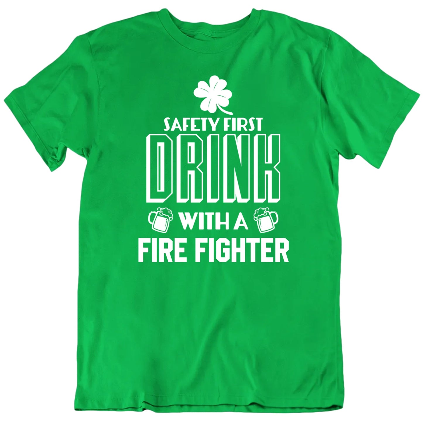 Customizable Safety First Drink With A Custom Occupation Personalized Premium Quality Unisex St Patrick's Gift T Shirt